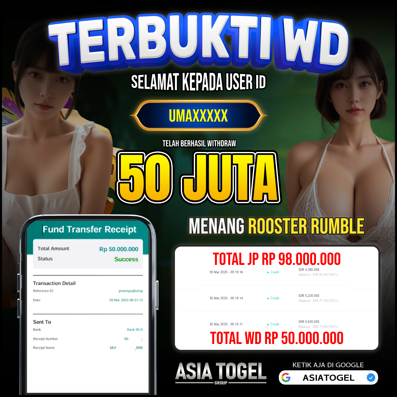 Selamat Atas Kemenangannya Di ASIATOGEL