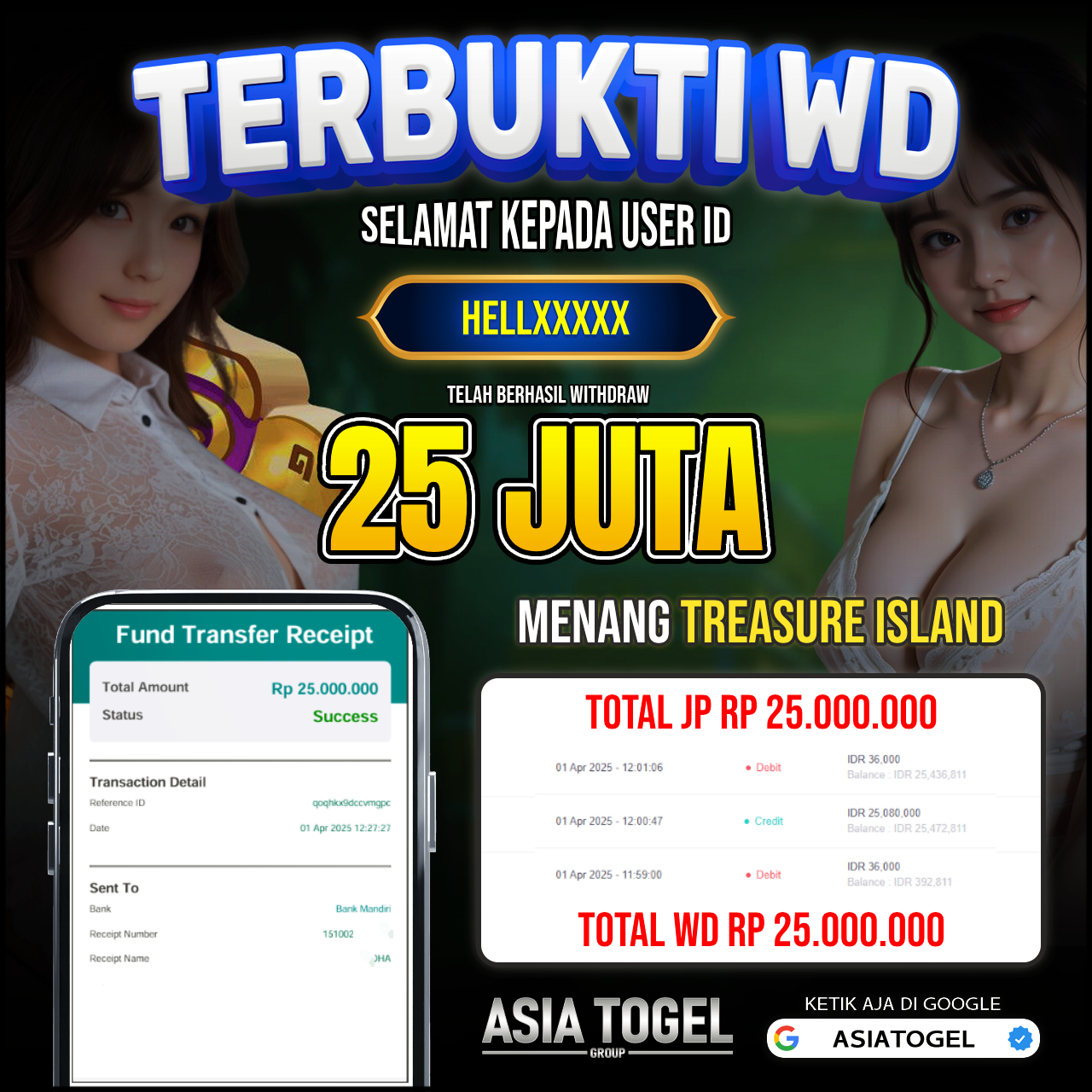 Selamat Atas Kemenangannya Di ASIATOGEL
