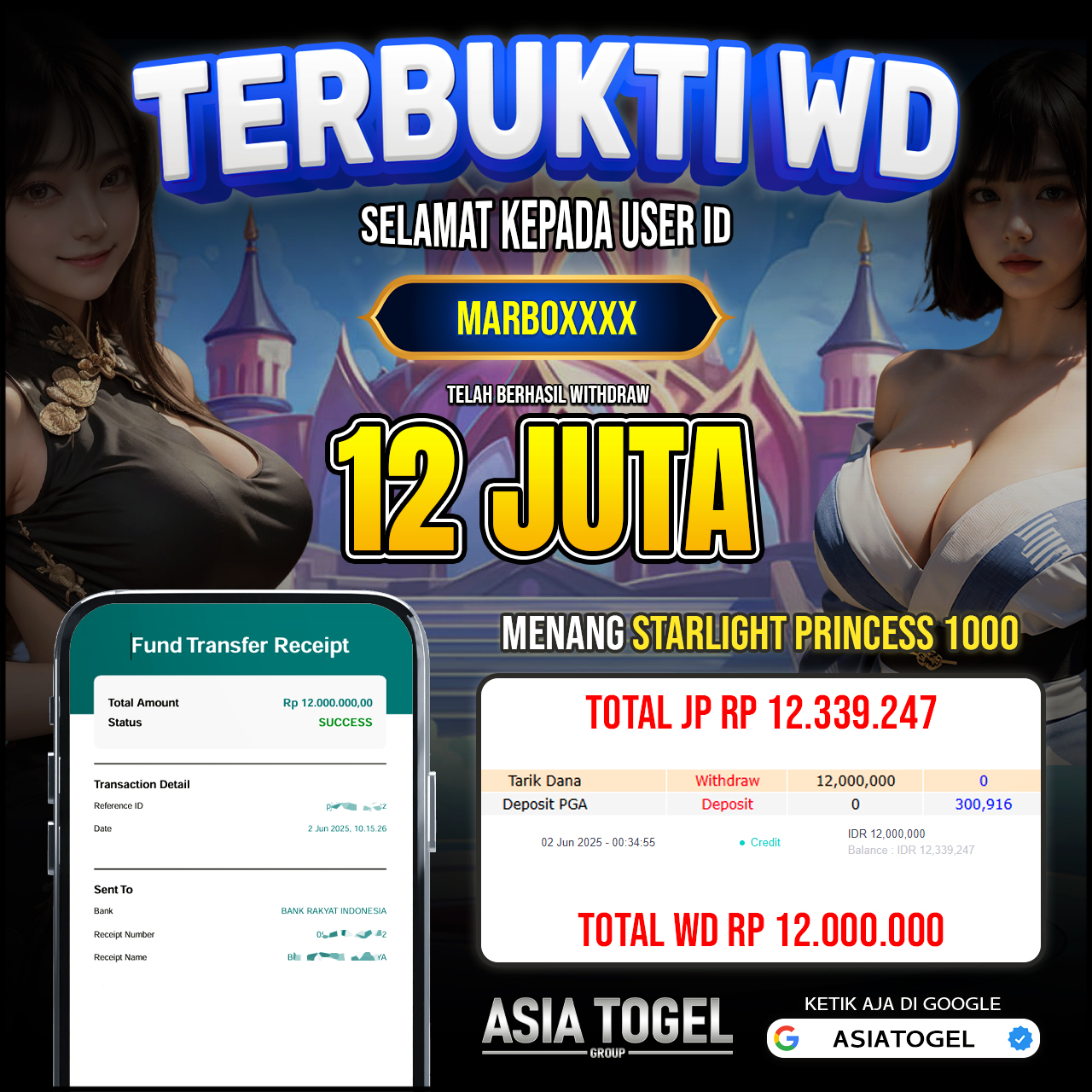 Selamat Atas Kemenangannya Di ASIATOGEL