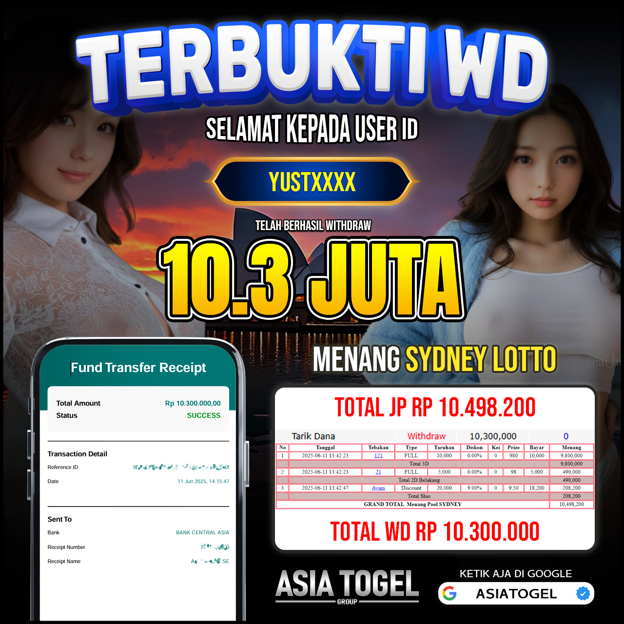 Selamat Atas Kemenangannya Di ASIATOGEL