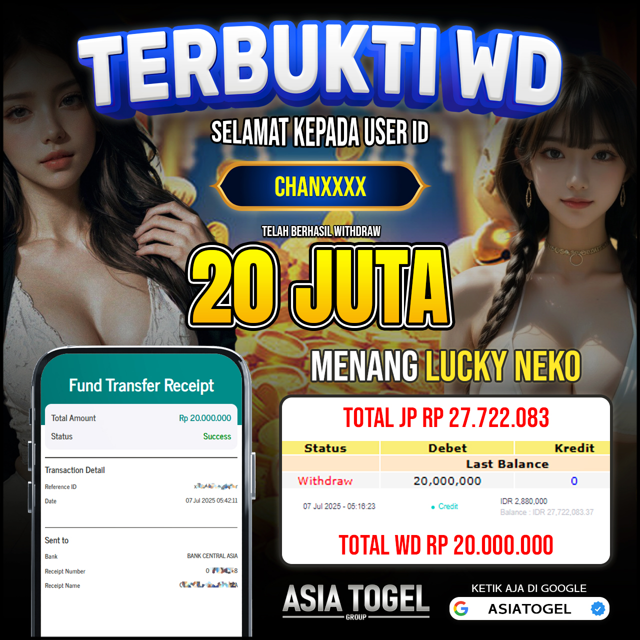 Selamat Atas Kemenangannya Di ASIATOGEL