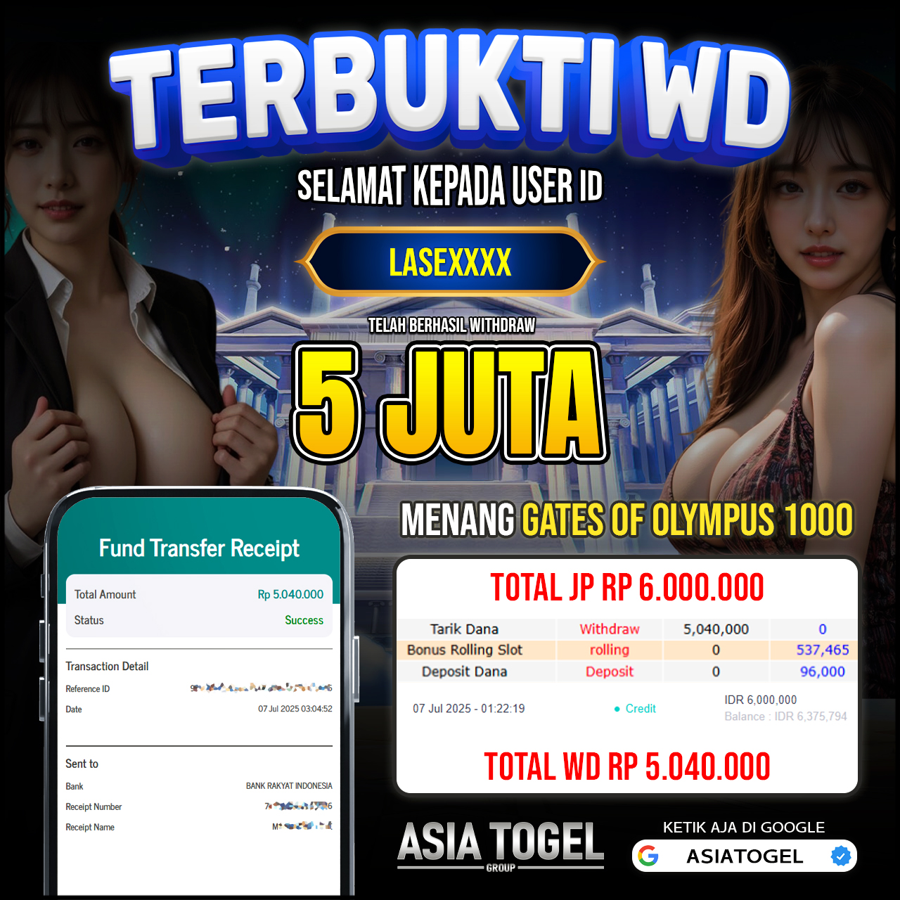 Selamat Atas Kemenangannya Di ASIATOGEL