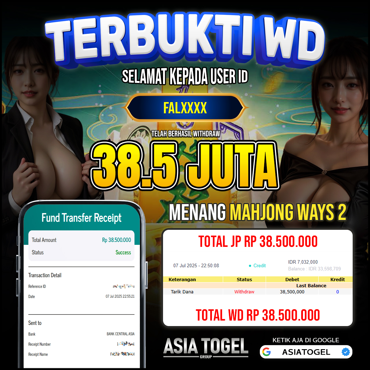 Selamat Atas Kemenangannya Di ASIATOGEL