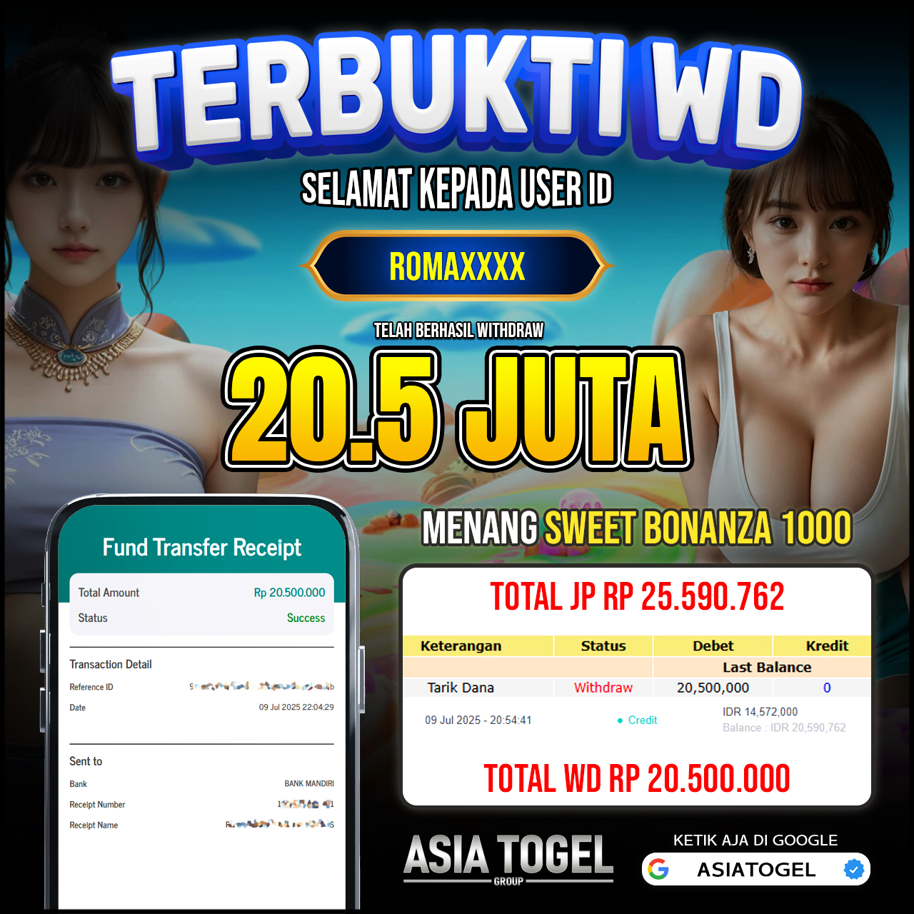 Selamat Atas Kemenangannya Di ASIATOGEL