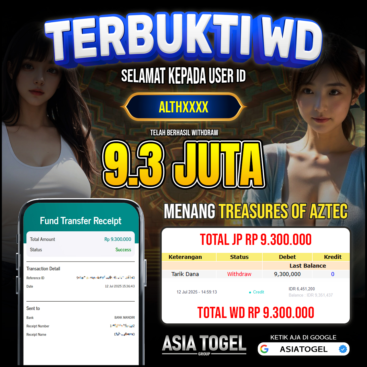 Selamat Atas Kemenangannya Di ASIATOGEL