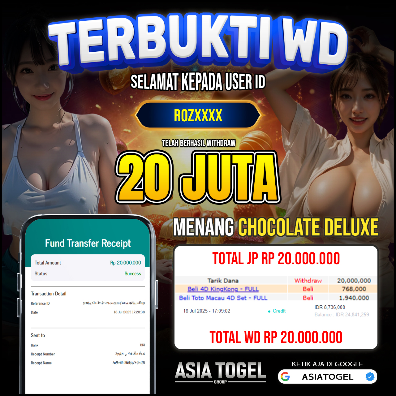 Selamat Atas Kemenangannya Di ASIATOGEL