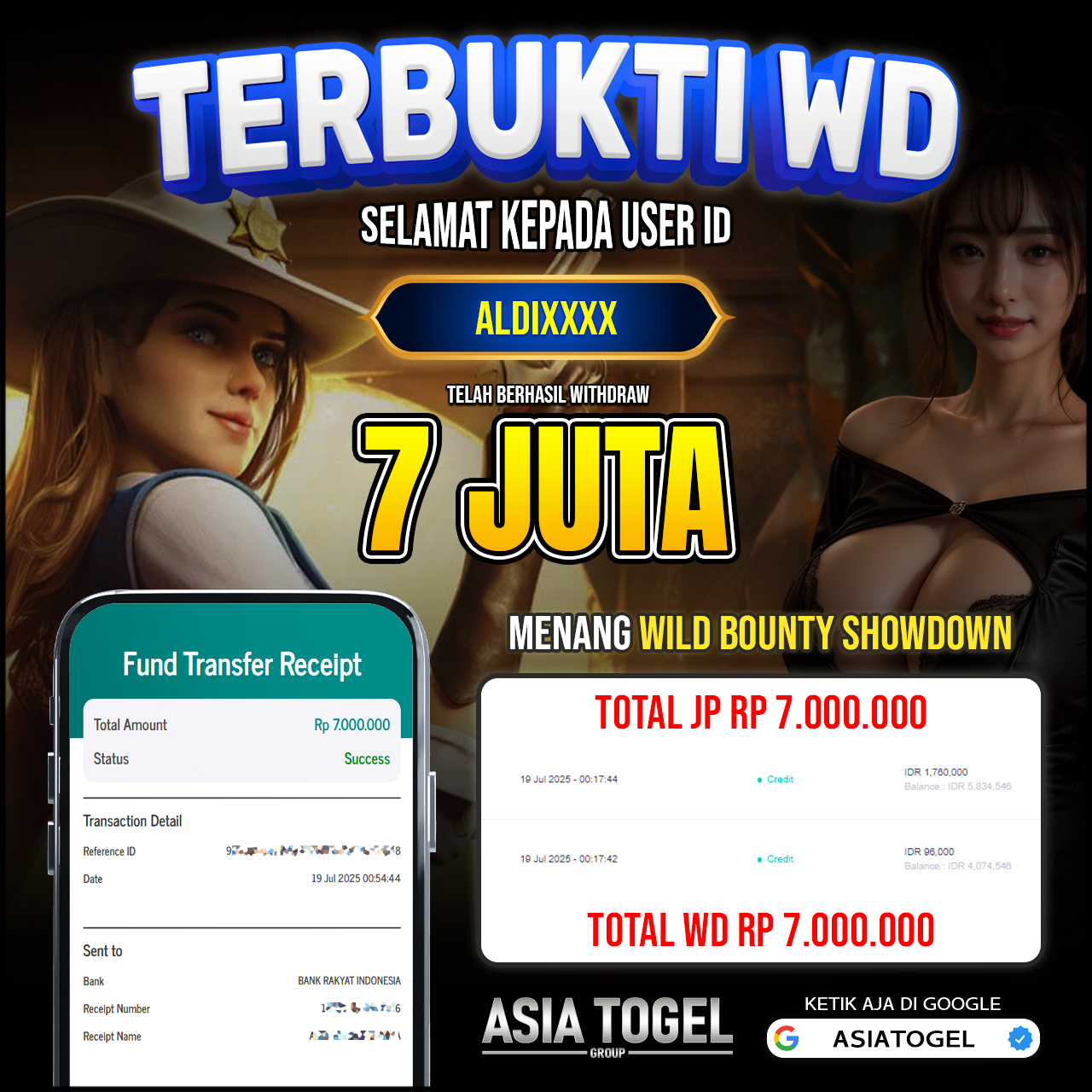 Selamat Atas Kemenangannya Di ASIATOGEL