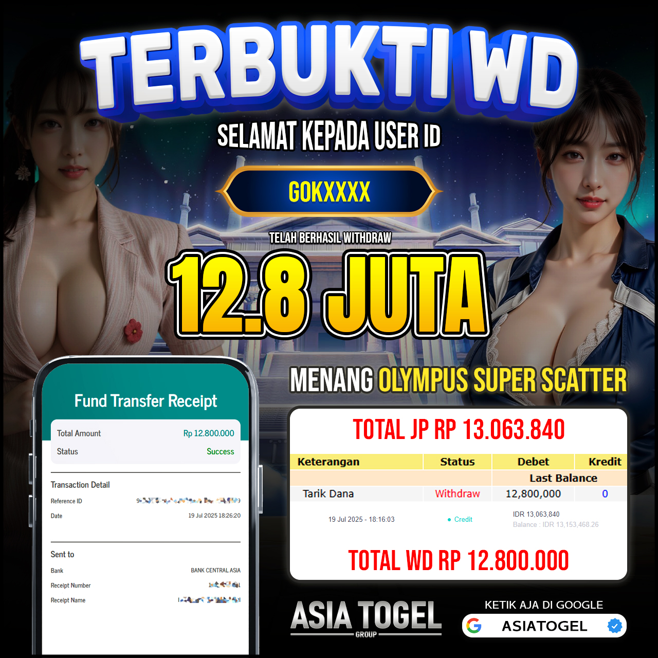 Selamat Atas Kemenangannya Di ASIATOGEL