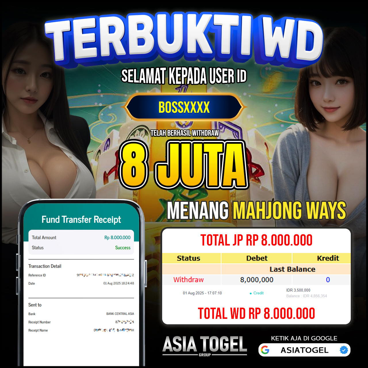 Selamat Atas Kemenangannya Di ASIATOGEL