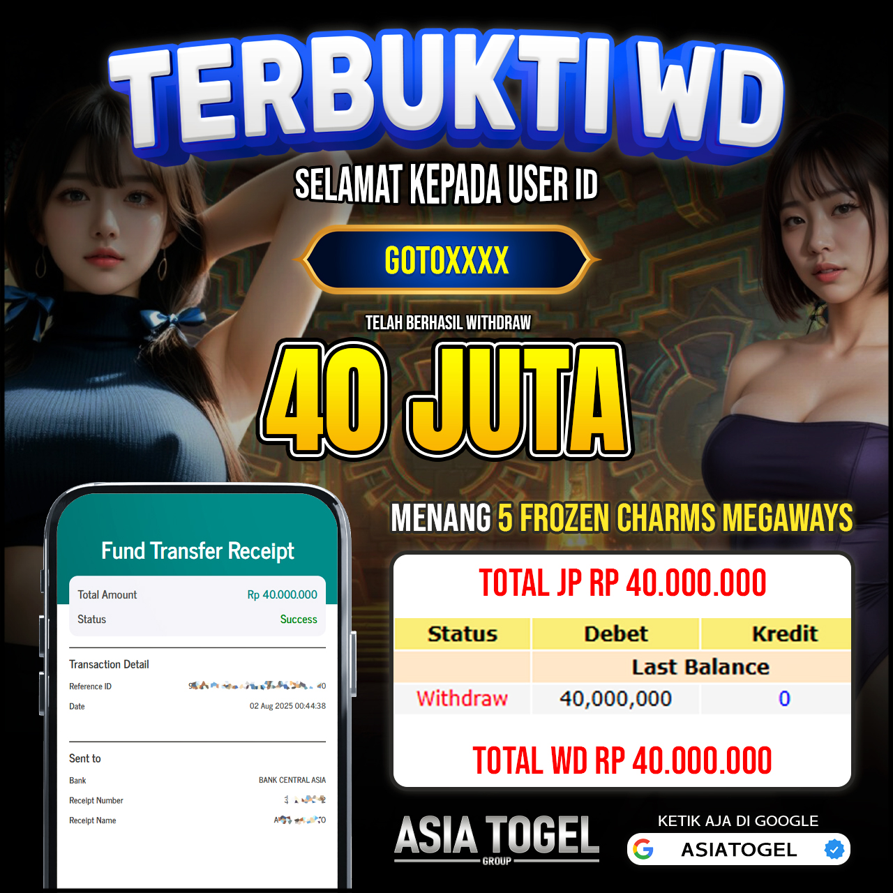 Selamat Atas Kemenangannya Di ASIATOGEL