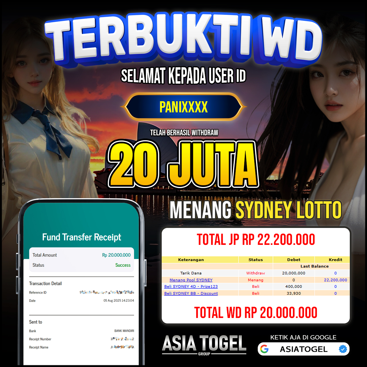 Selamat Atas Kemenangannya Di ASIATOGEL