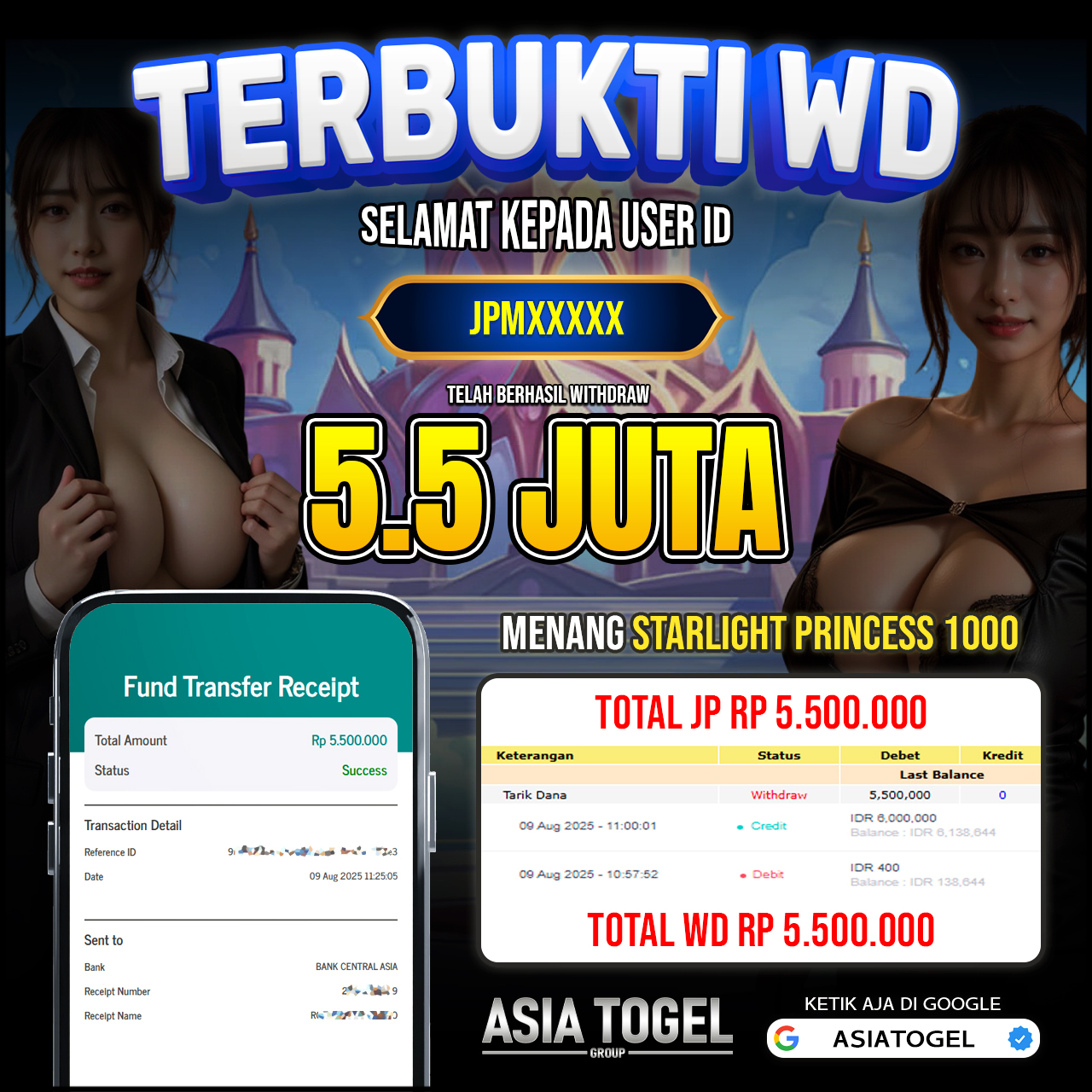 Selamat Atas Kemenangannya Di ASIATOGEL