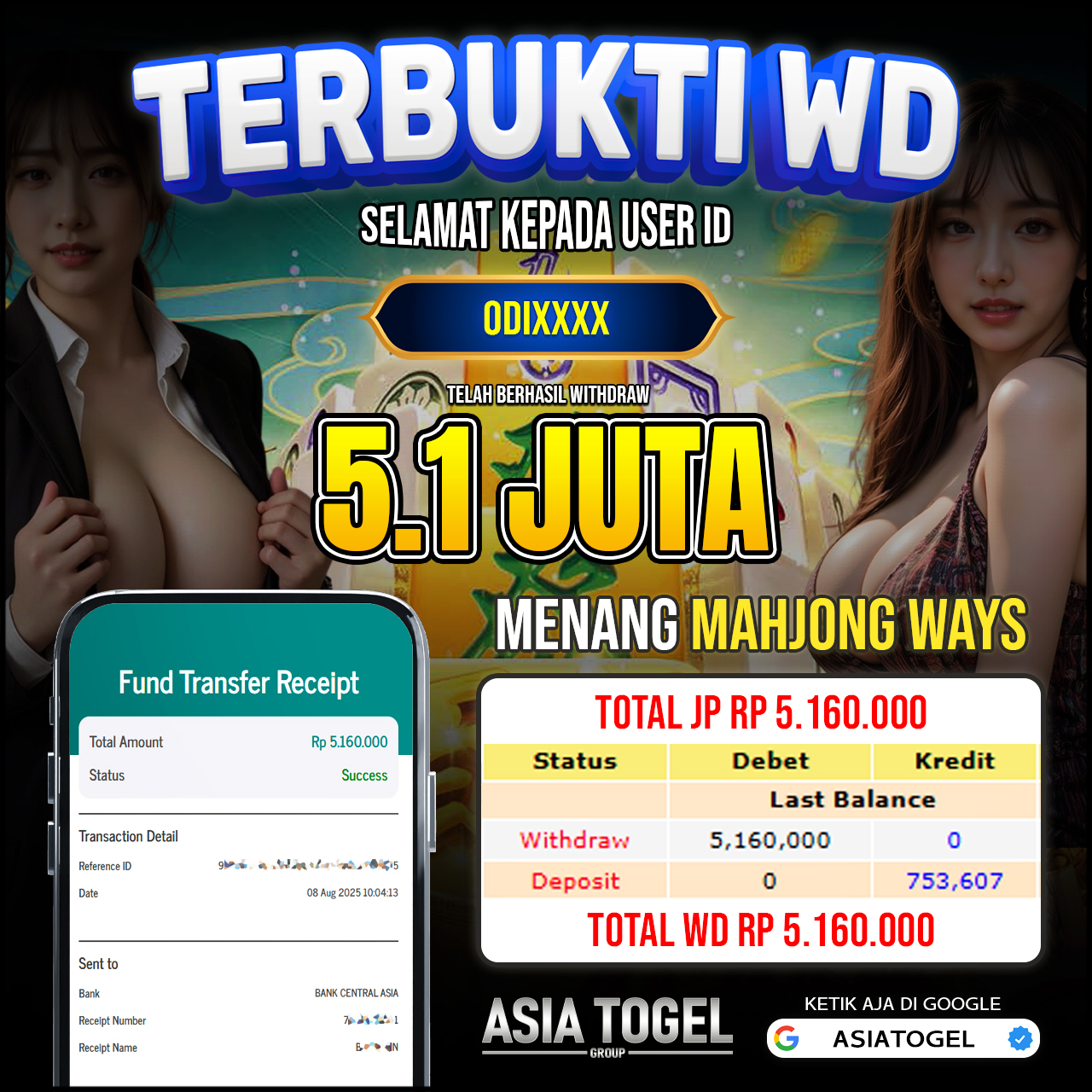 Selamat Atas Kemenangannya Di ASIATOGEL