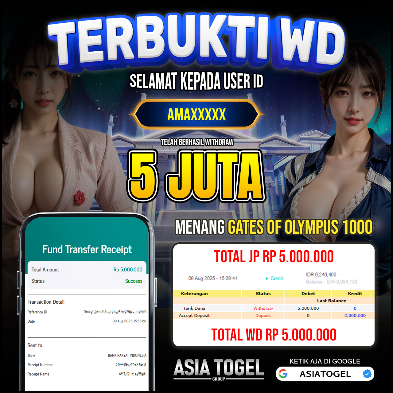 Selamat Atas Kemenangannya Di ASIATOGEL