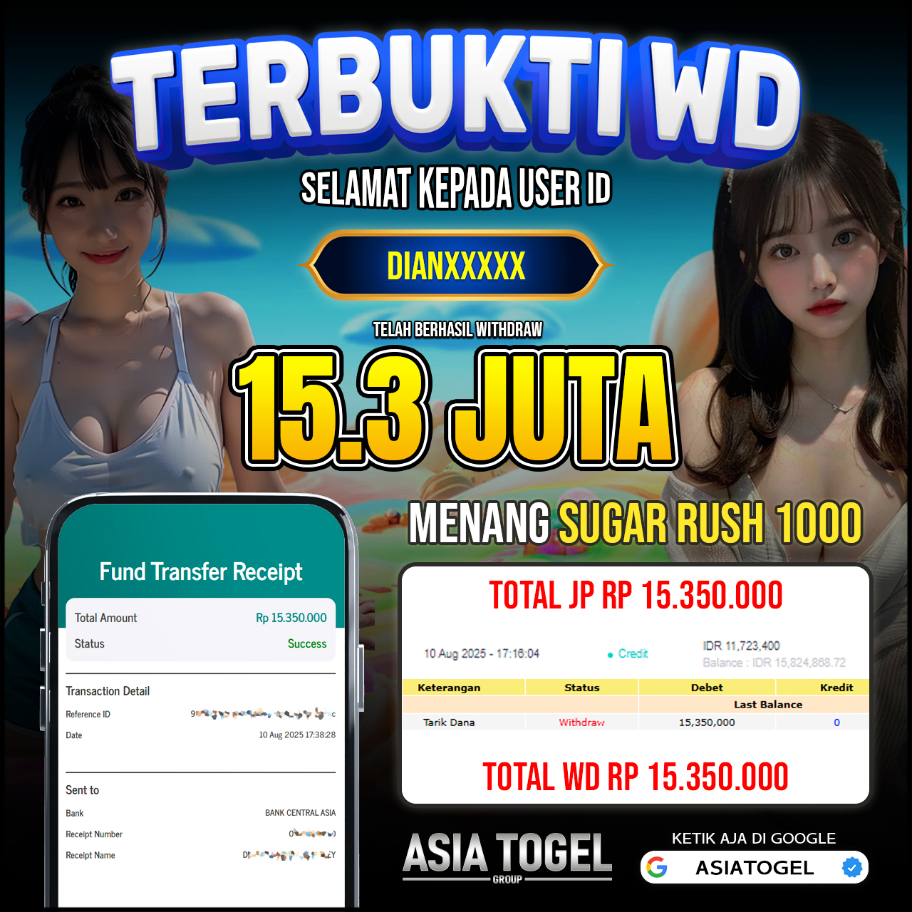 Selamat Atas Kemenangannya Di ASIATOGEL