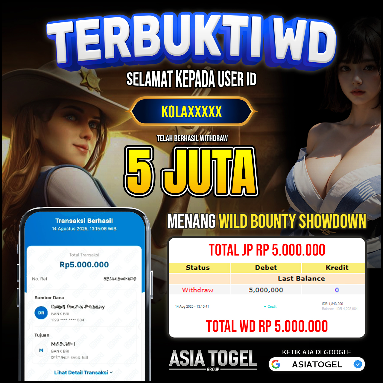 Selamat Atas Kemenangannya Di ASIATOGEL