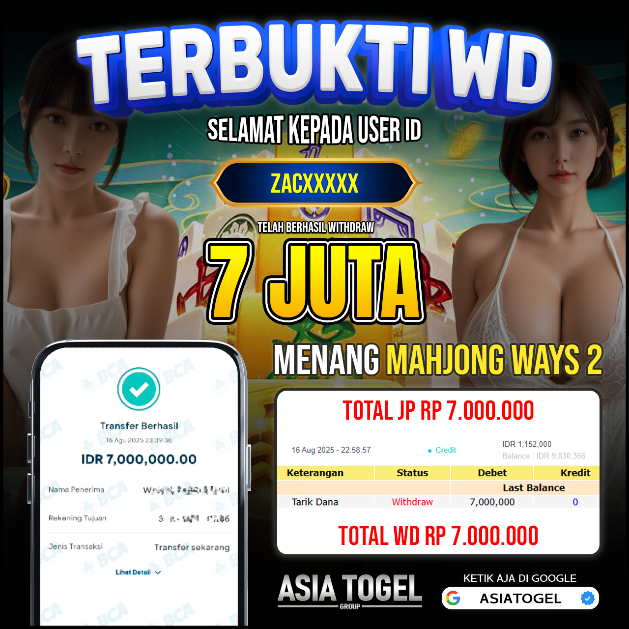 Selamat Atas Kemenangannya Di ASIATOGEL
