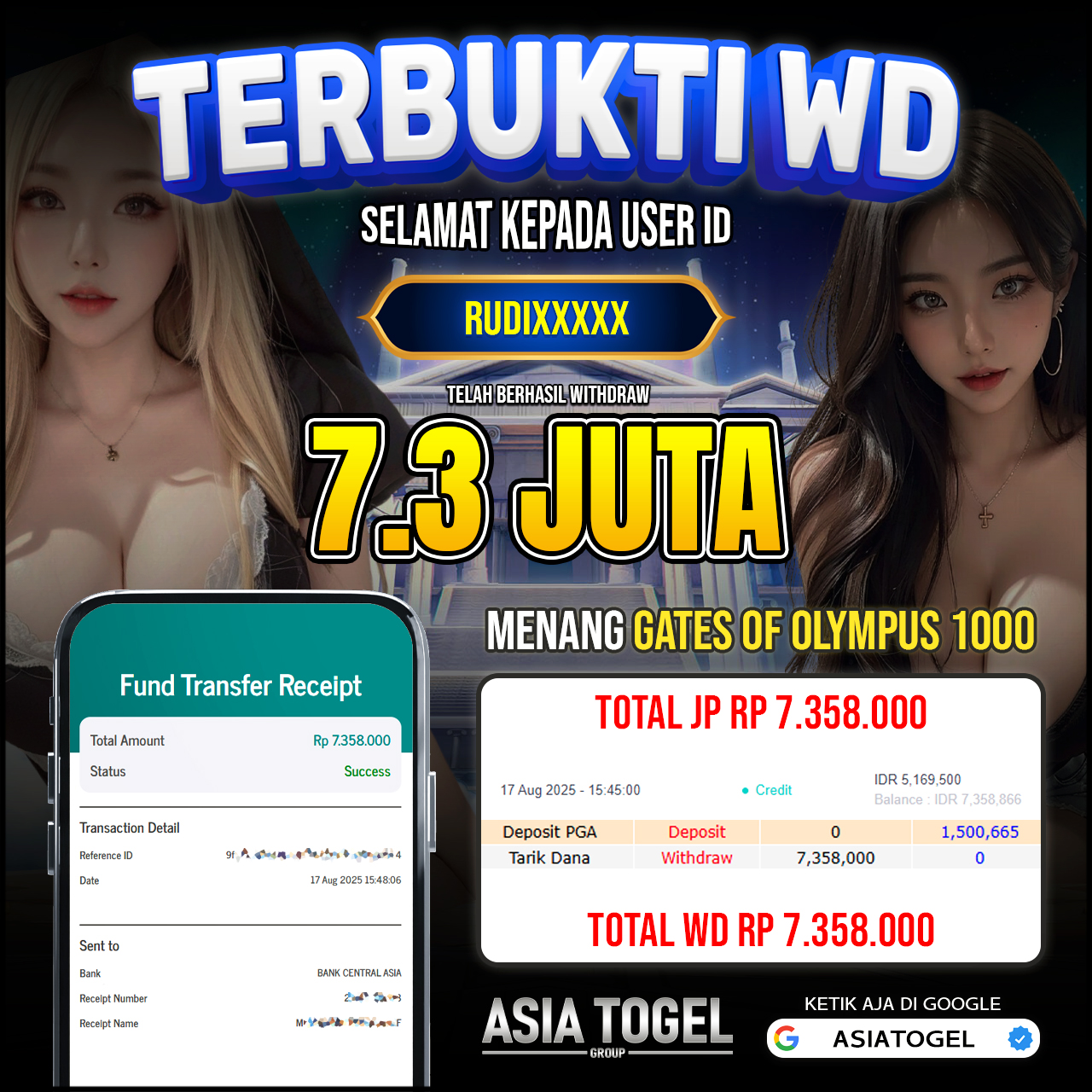 Selamat Atas Kemenangannya Di ASIATOGEL