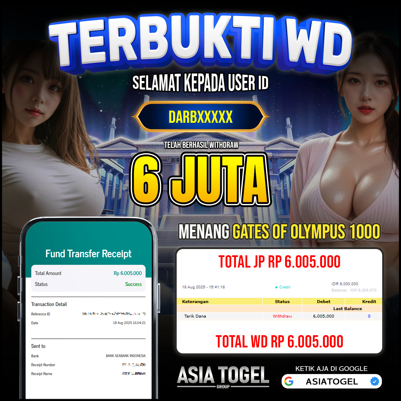 Selamat Atas Kemenangannya Di ASIATOGEL