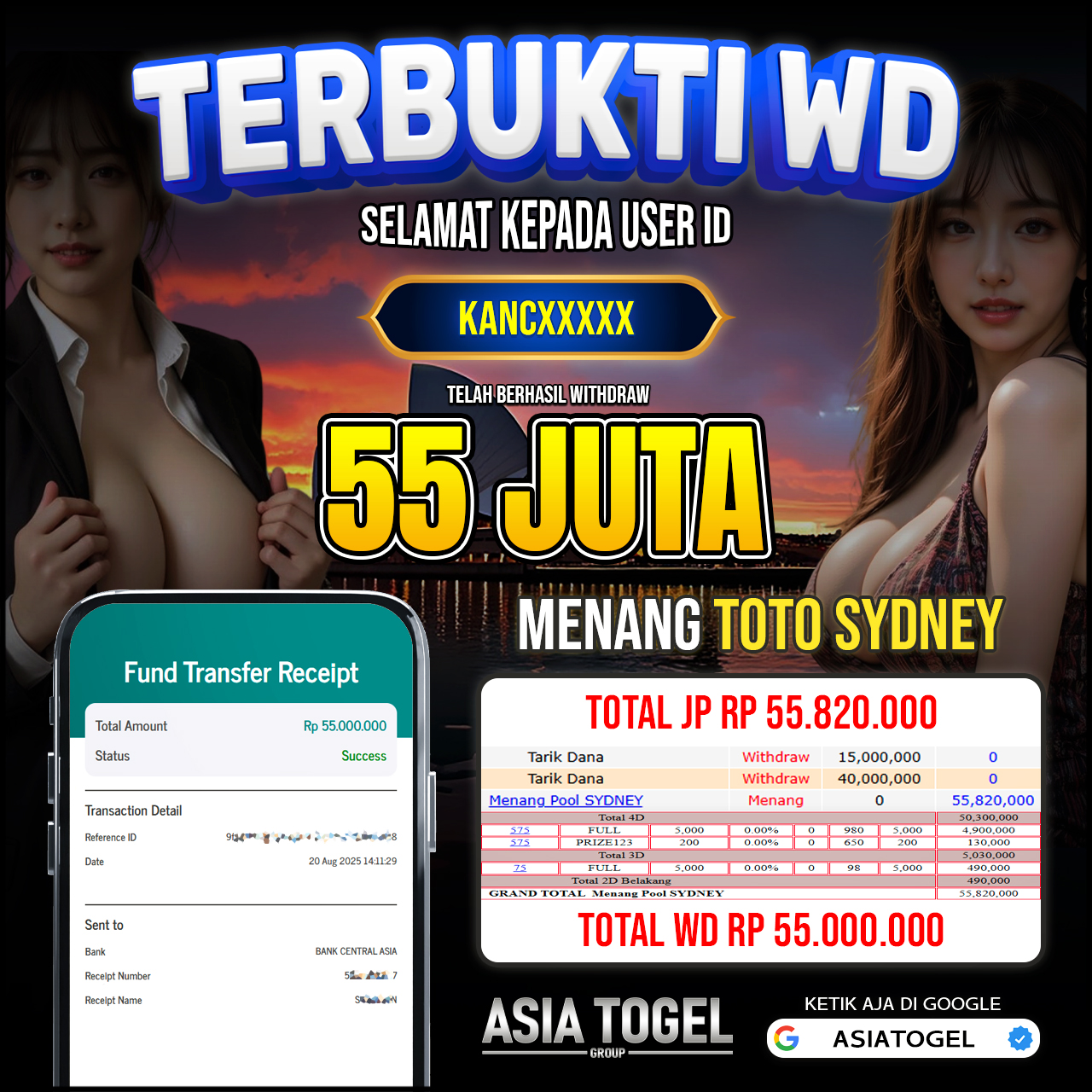 Selamat Atas Kemenangannya Di ASIATOGEL
