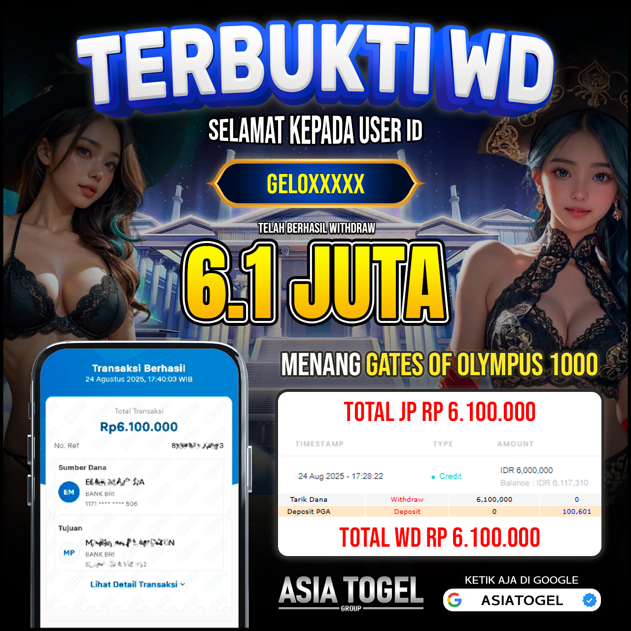 Selamat Atas Kemenangannya Di ASIATOGEL