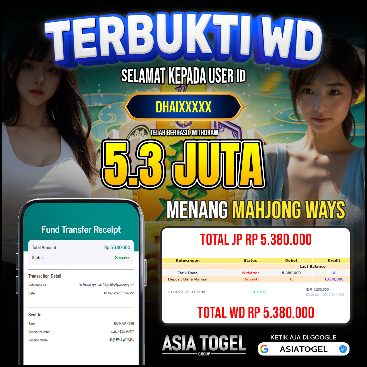 Selamat Atas Kemenangannya Di ASIATOGEL
