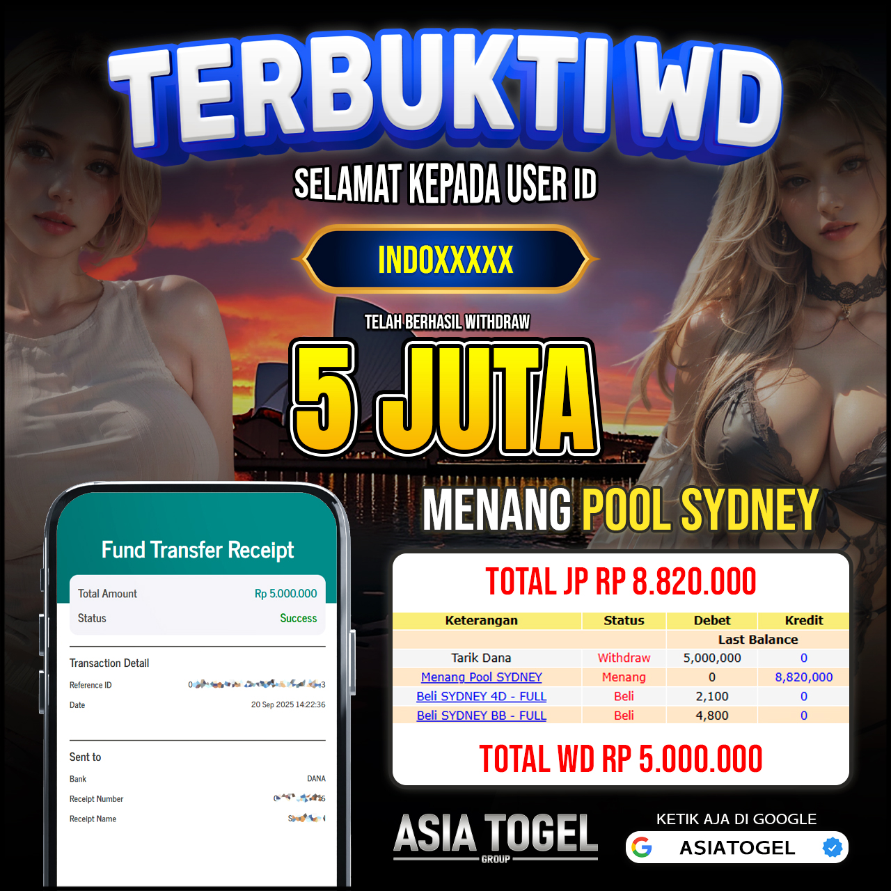 Selamat Atas Kemenangannya Di ASIATOGEL