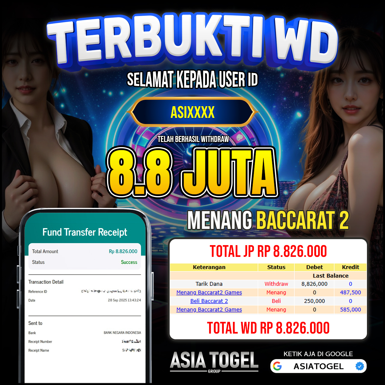 Selamat Atas Kemenangannya Di ASIATOGEL