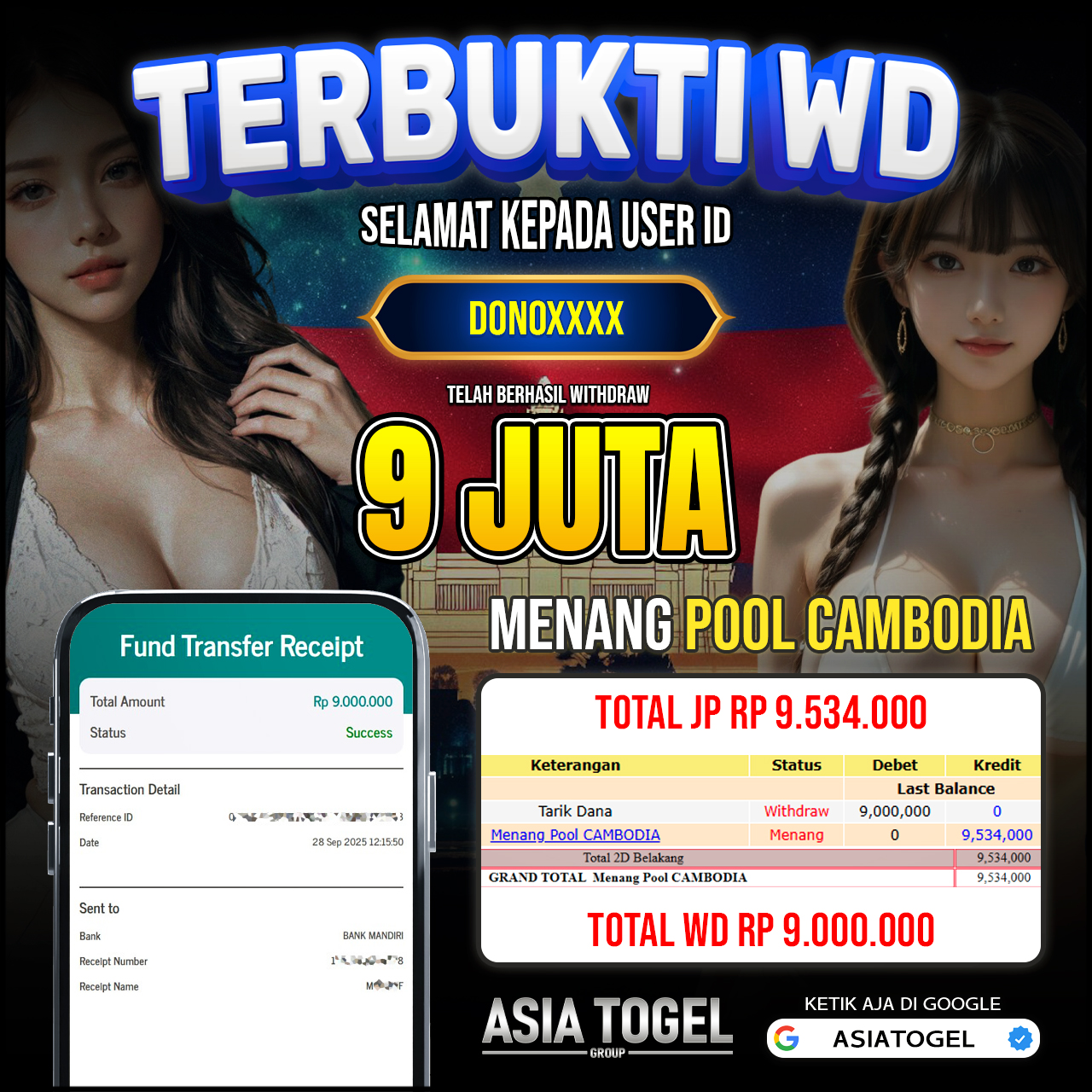 Selamat Atas Kemenangannya Di ASIATOGEL