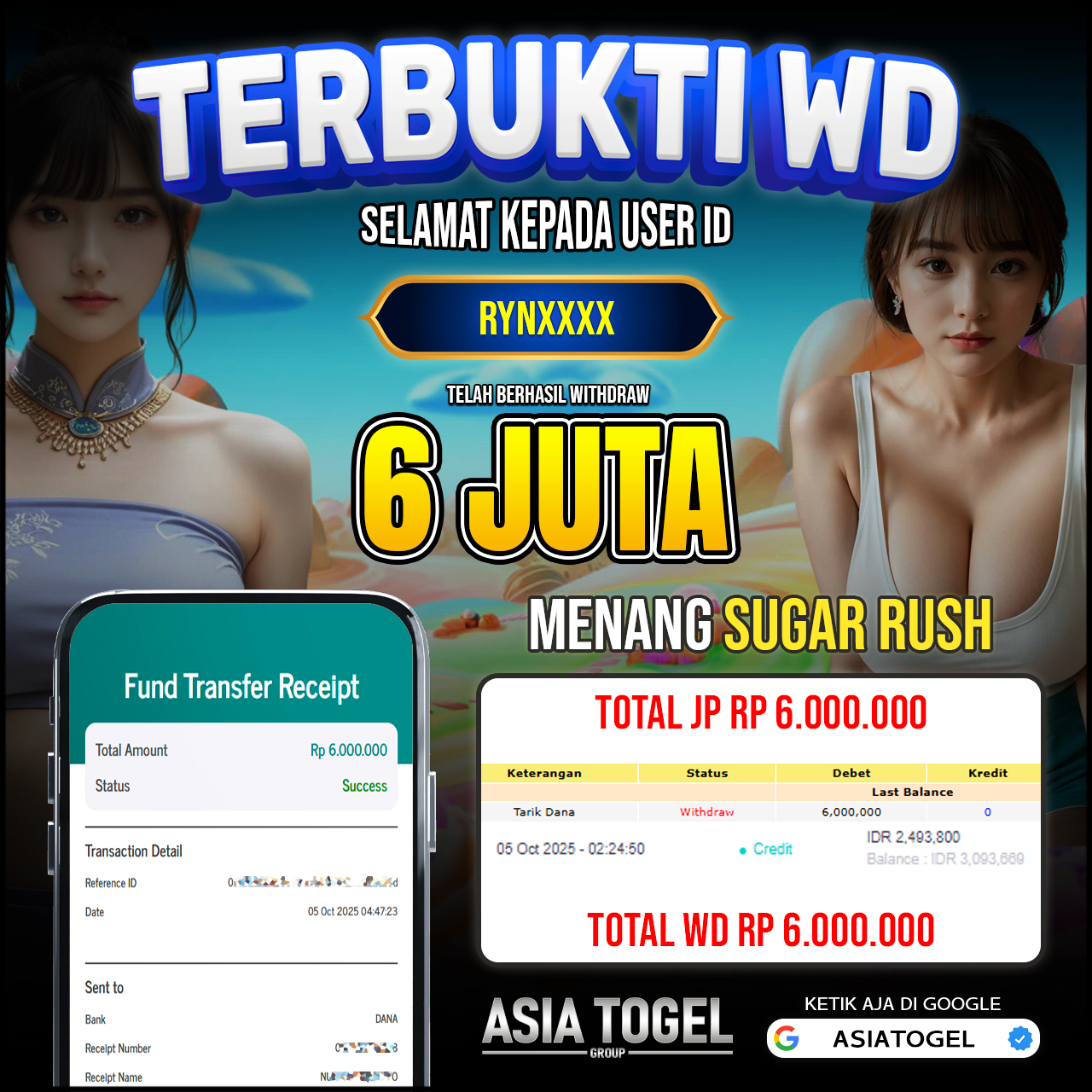 Selamat Atas Kemenangannya Di ASIATOGEL