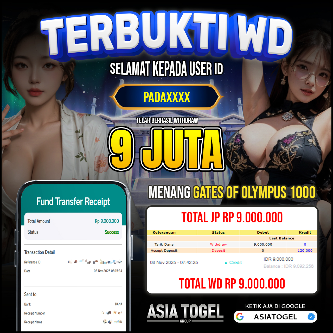 Selamat Atas Kemenangannya Di ASIATOGEL