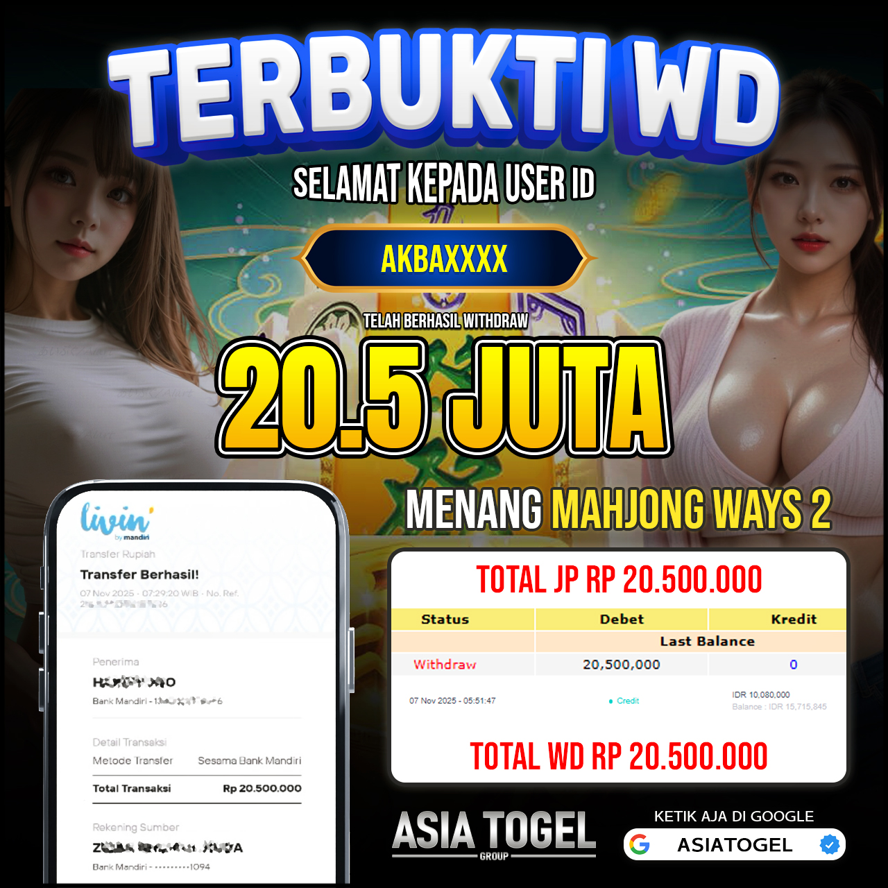 Selamat Atas Kemenangannya Di ASIATOGEL