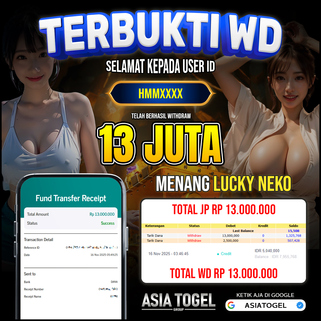 Selamat Atas Kemenangannya Di ASIATOGEL