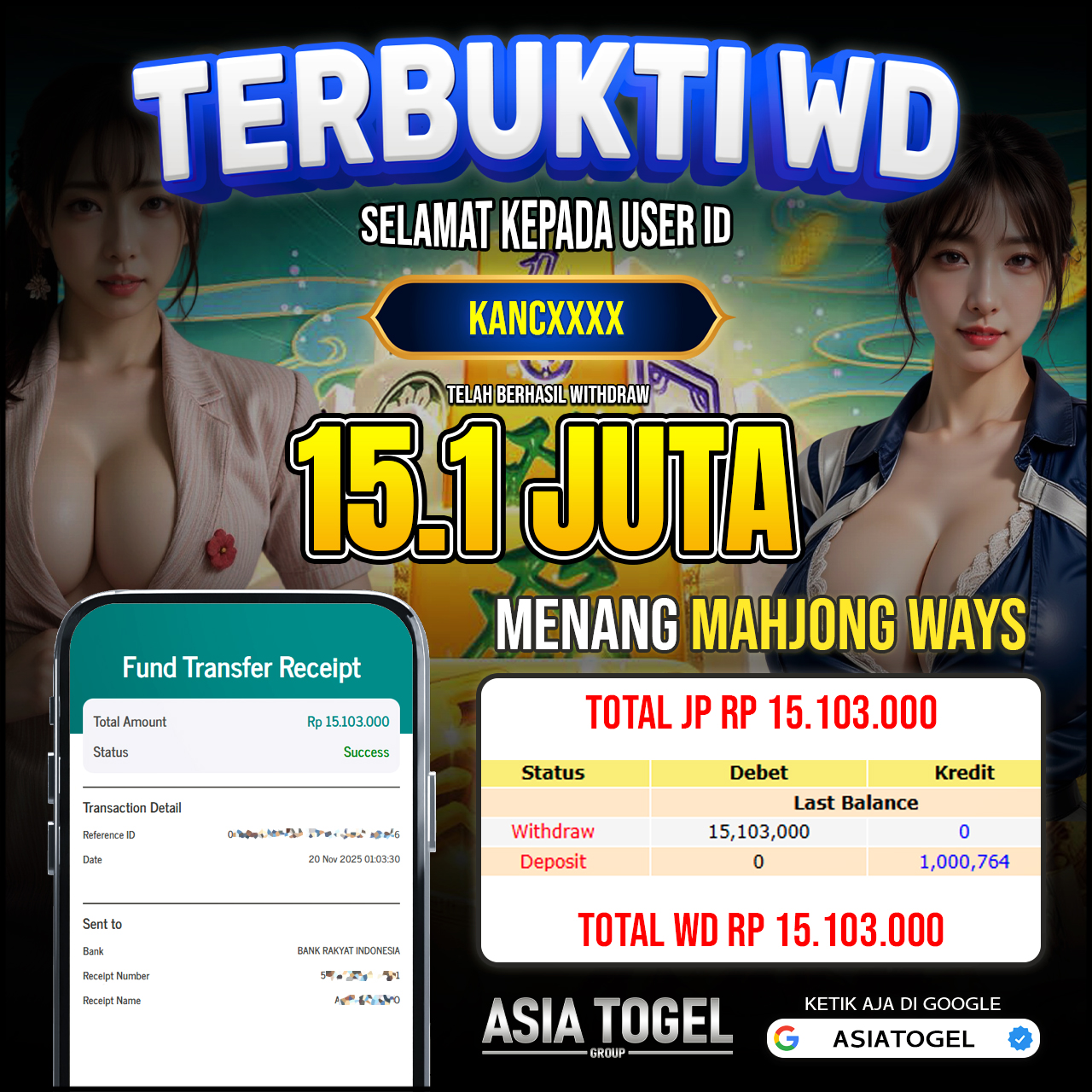 Selamat Atas Kemenangannya Di ASIATOGEL