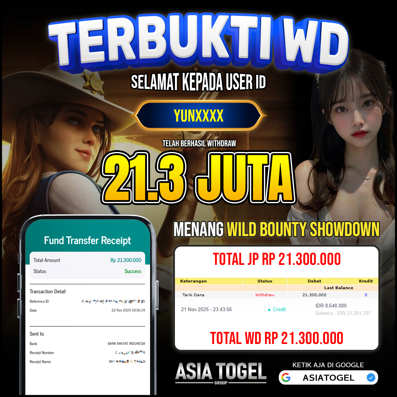 Selamat Atas Kemenangannya Di ASIATOGEL