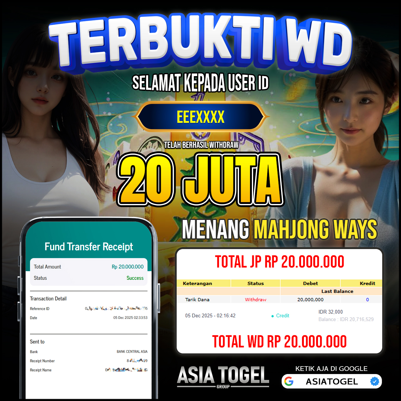 Selamat Atas Kemenangannya Di ASIATOGEL