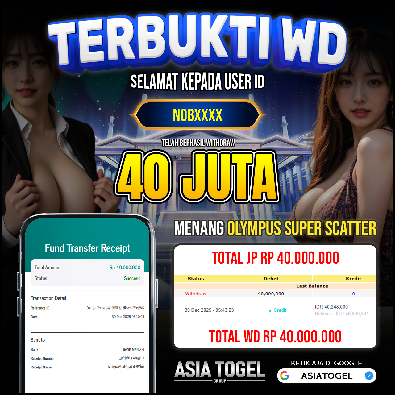 Selamat Atas Kemenangannya Di ASIATOGEL