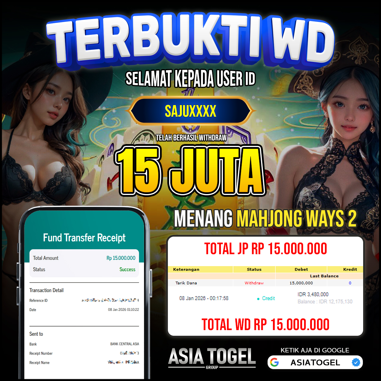 Selamat Atas Kemenangannya Di ASIATOGEL