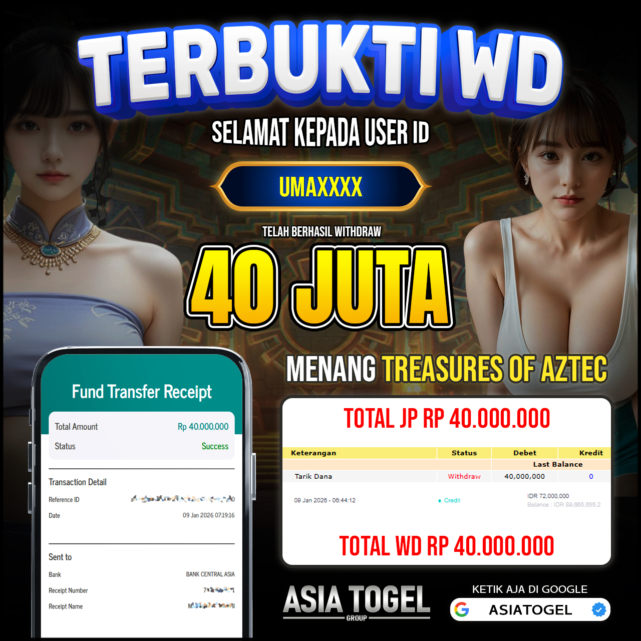 Selamat Atas Kemenangannya Di ASIATOGEL