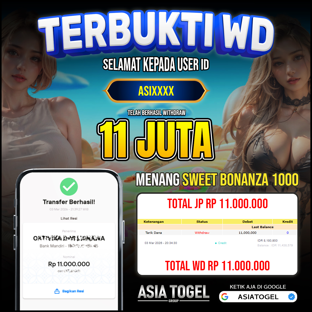 Selamat Atas Kemenangannya Di ASIATOGEL