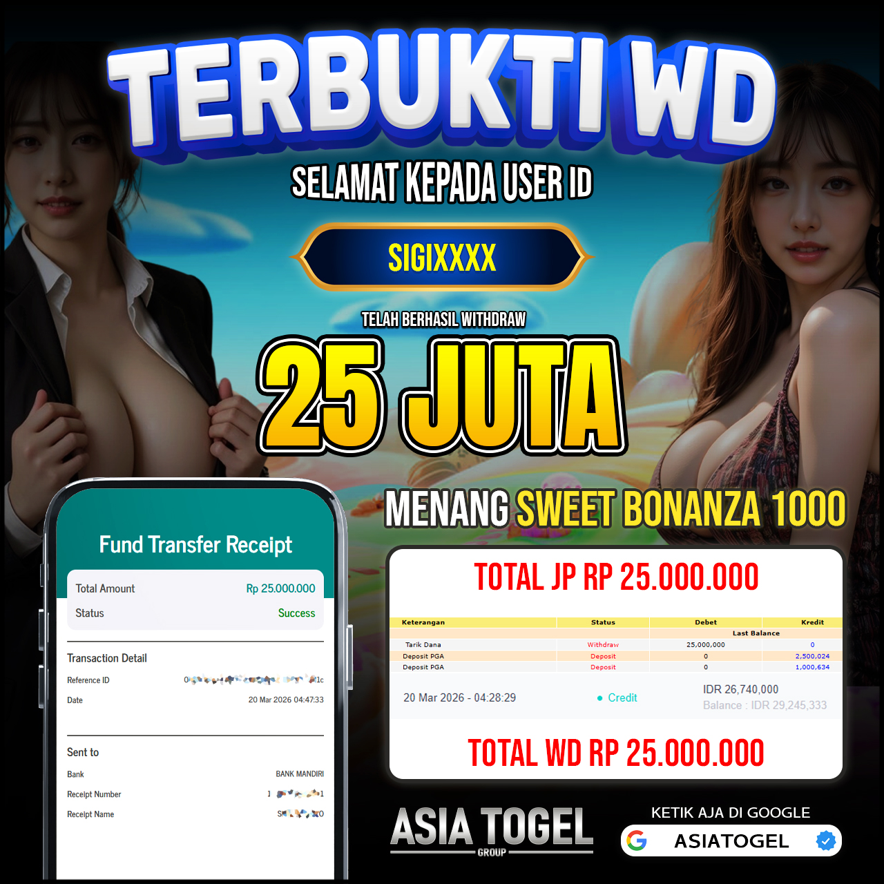 Selamat Atas Kemenangannya Di ASIATOGEL