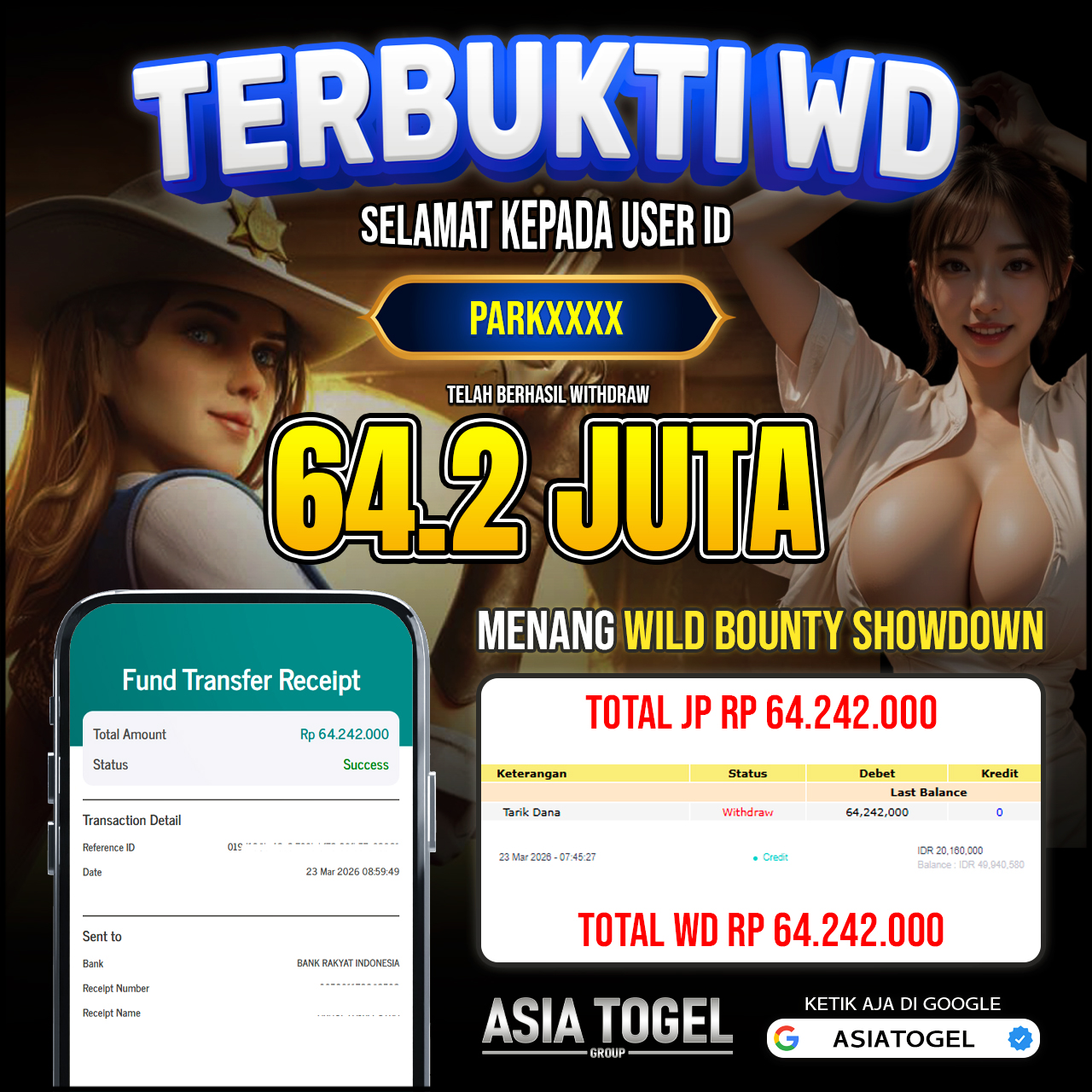 Selamat Atas Kemenangannya Di ASIATOGEL