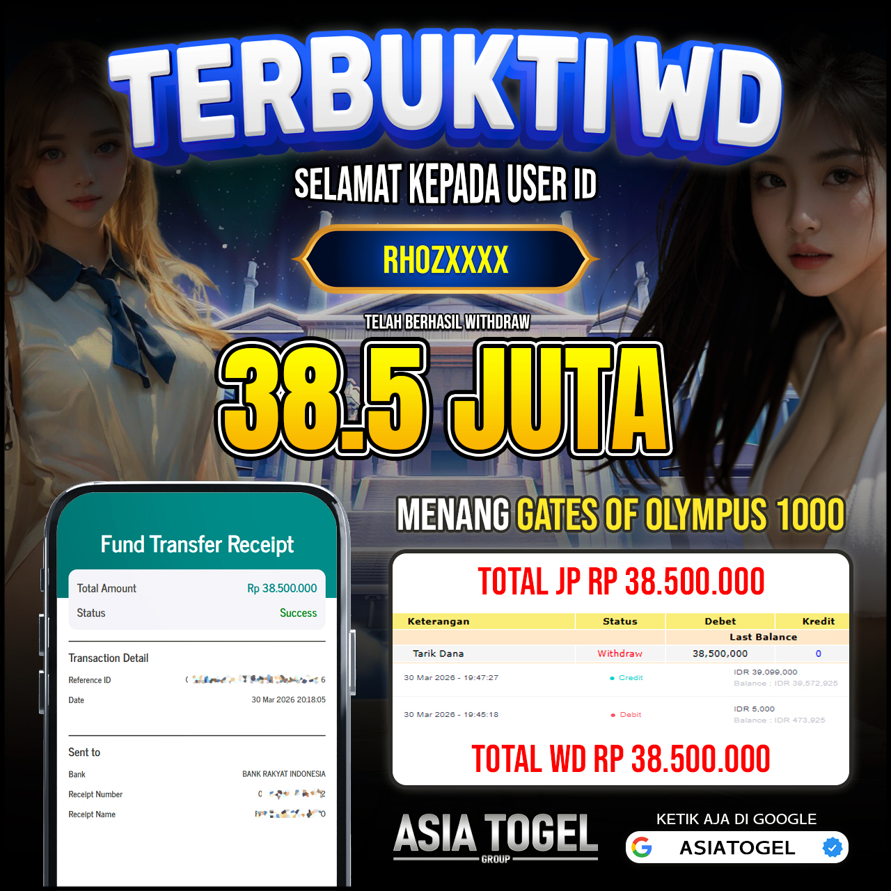 Selamat Atas Kemenangannya Di ASIATOGEL