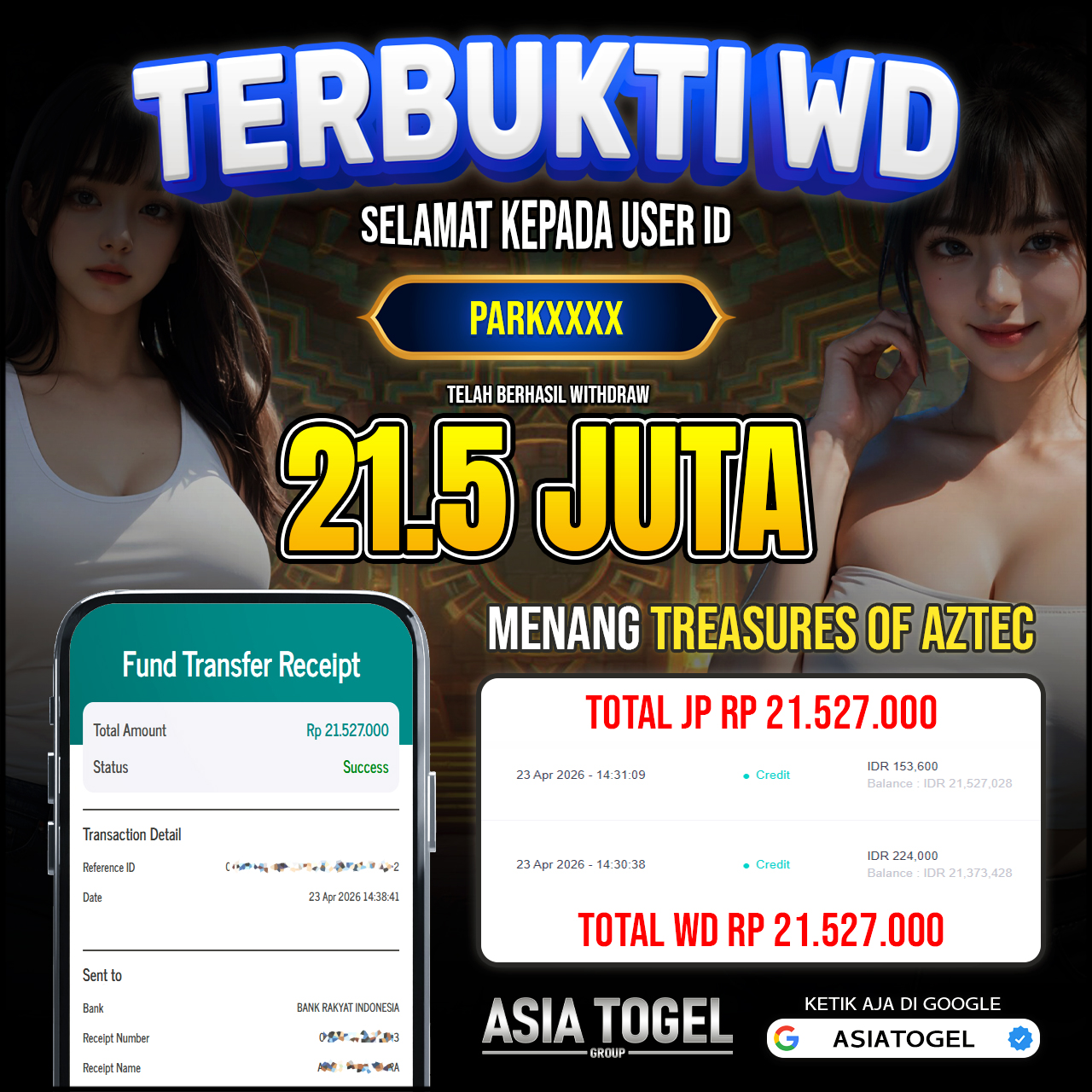 Selamat Atas Kemenangannya Di ASIATOGEL